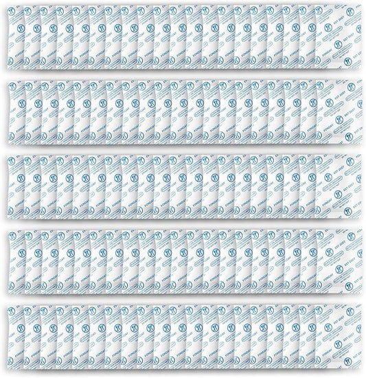 2g x 100 Packs Fonday Food Grade Silica Gel Desiccants Packs Moisture Absorbers Dehumidifier for Food Storage, Electronics, 3D Filament & Safes