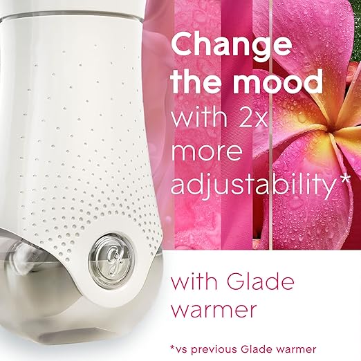 Glade PlugIns Refills Air Freshener Starter Kit with Warmers and Refills (Coastal Sunshine Citrus, Exotic Tropical Blossoms)