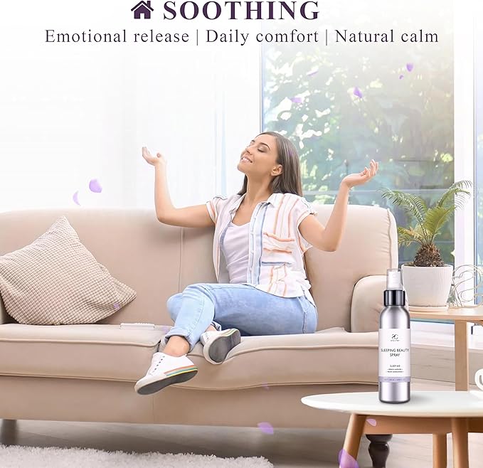 Pillow Ritual Aromatic, Calming and Relaxing Pillow Mist, Linen and Fabric Sleep Spray, Infused with Natural Essential Oils for Bedtime Routine, Lavender Sandalwood Aluminium Bottle 4.05 oz