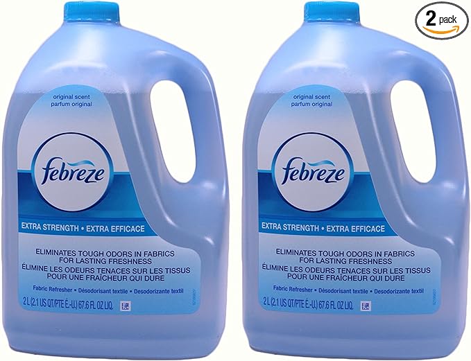 Febreze Spray, Extra Strength Original Scent Refill, 2 Pack (67.6 Oz each)