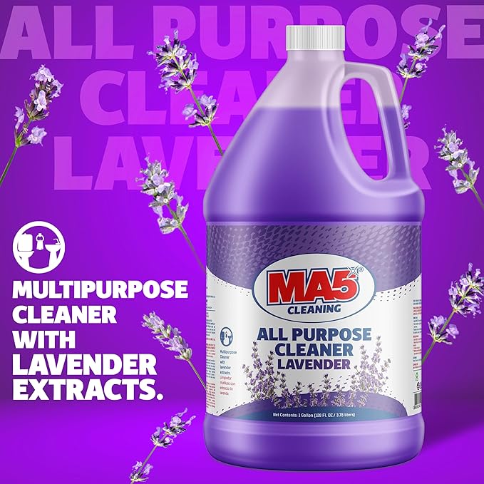 MA5x All Purpose Cleaner, Lavender, 1 Gallon | Multipurpose Cleaner with Lavender Extracts