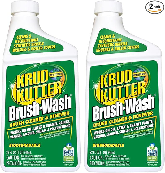Rust-Oleum KRUD KUTTER BW32 Brush-Wash Cleaner and Renewer, 32-Ounce (Pack of 2)