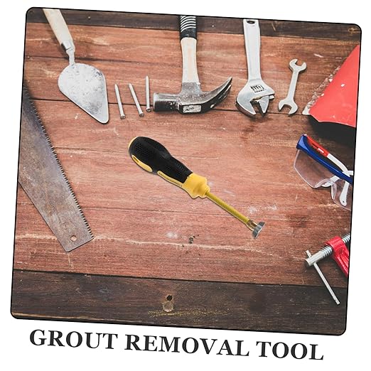 NUOBESTY Grout Cleaner Tool Tungsten Steel Tip Caulking Seam Remover for Tile Cleaning Heavy Duty Grout Scraper for Household Maintenance