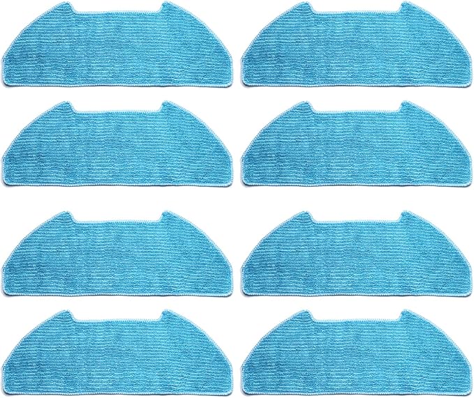 Replacement Parts Fit for Dustin Self-Emptying Robot Vacuum/Fit for Bobsweep Pet24-7-913, Fit for Ultravision Robot Vacuum/Fit for Bobsweep Pet24-7-213 (8PC-MOP PAD)