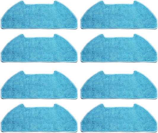 Replacement Parts Fit for Dustin Self-Emptying Robot Vacuum/Fit for Bobsweep Pet24-7-913, Fit for Ultravision Robot Vacuum/Fit for Bobsweep Pet24-7-213 (8PC-MOP PAD)