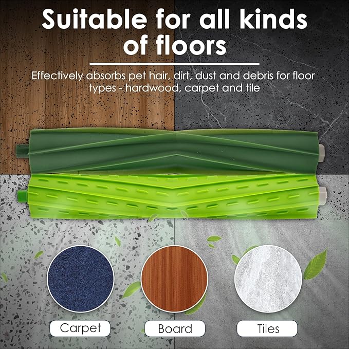 (10 Pack) Combo i5+ Accessories Replacement Parts for iRobot Roomba Combo i5, Combo i5+, Combo j5, Combo j5+, 2 Roller Brushes, 2 Side Brushes, 2 HEPA Filters, 2 Dust Bags, 2 Mop Pads