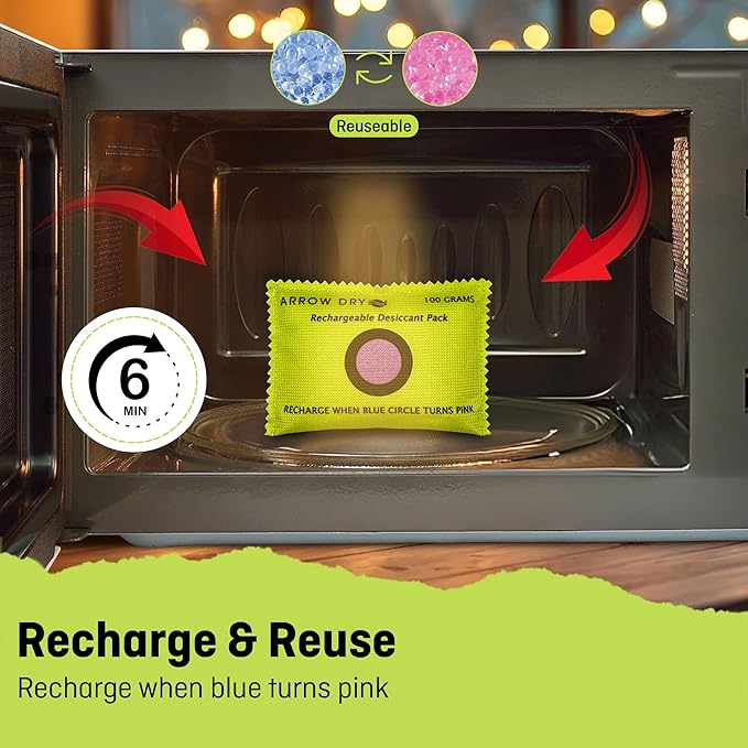 Reusable Moisture Absorbers – Desiccant Packs for Safes, Closets, Storage Bins & More