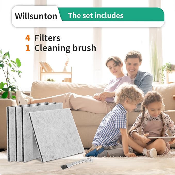 4 Pack CF-1 86883 HEPA Filters Replacement for Kenmore Sears Progressive & Whispertone Panasonic Models, Compatible with 20-86883, 2086883, 86880, 81002, 20-81002, 8175084