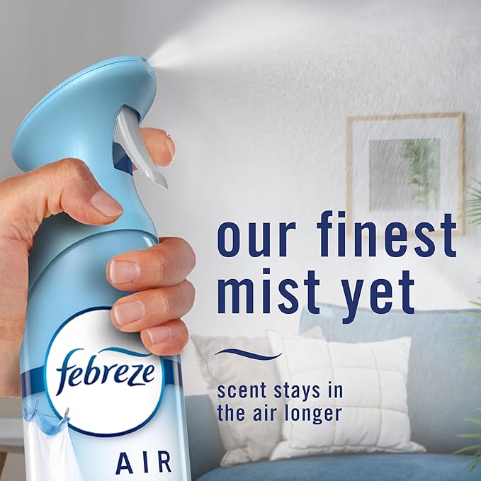 Febreze Air Mist, Air Freshener Spray, Odor Fighting Room Spray, Deodorizer for Home Bathroom Kitchen Office Apartment Dorm Room Classroom, Watermelon Scent, 8.1oz (Pack of 2)