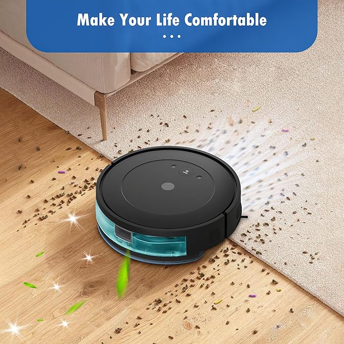 6 Pack Mop Replacement for iRobot Roomba Combo Essential Robot Vacuum & Mop Y0140 / Y0110 / Q011 / Q012 / Q052/ Roomba 104 / Roomba 105 Combo, Microfiber Washable Mopping Pads