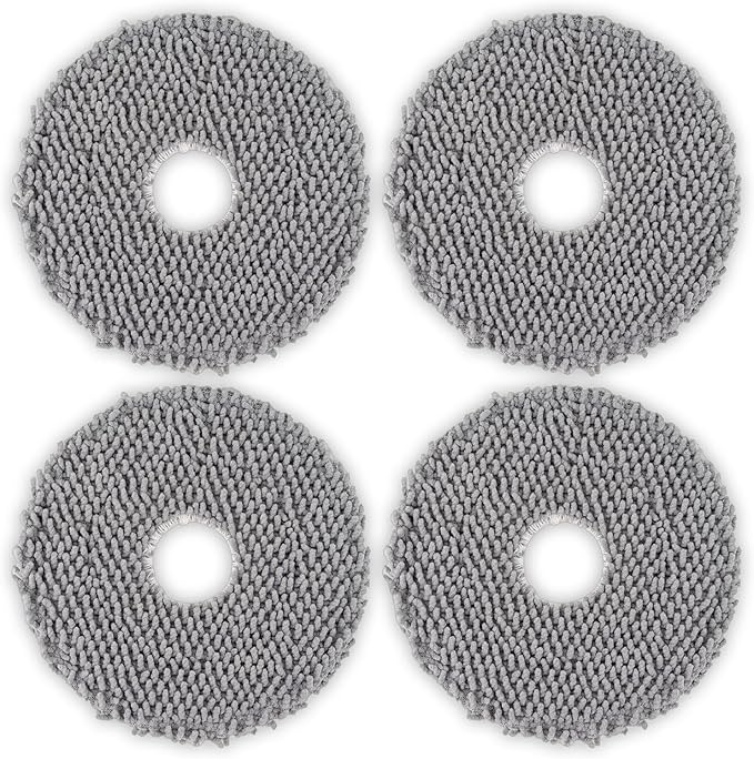 (4 Pack) Plus 505 Combo Replacement Mop Pads Compatible with iRobot Plus 505 Combo robot + AutoWash dock/Plus 405 Combo Robot Vacuum, Mop Cloths Accessories