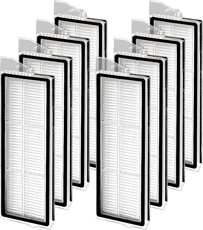 (8 Pack) S8 Max Ultra Replacement HEPA Filters Compatible With Roborock S8 MaxV Ultra/ S8 Max Ultra Robot Vacuum Cleaner, Replacement Parts Filters, Filter Accessories Kit 8 Pieces