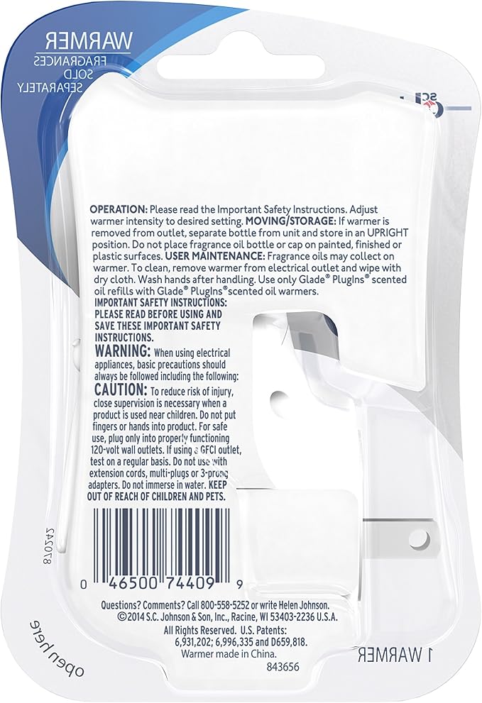 Glade PlugIns Refills Air Freshener Starter Kit, Scented and Essential Oils for Home and Bathroom, Clean Linen, 4.02 Fl Oz, 2 Warmers + 6 Refills