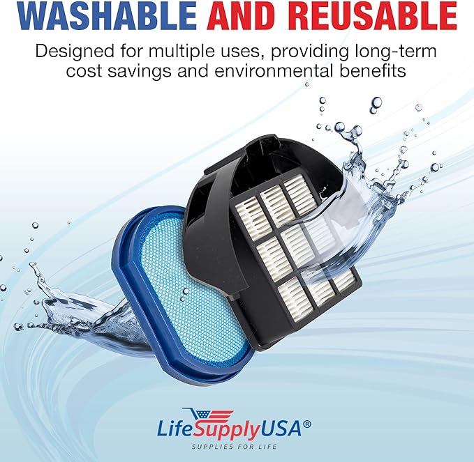 Vacuum Filter Replacement + Exhaust HEPA Kit Compatible with Hoover T-Series WindTunnel Bagless Upright Vacuum Cleaners, # 303173001 and 303172002 by LifeSupplyUSA