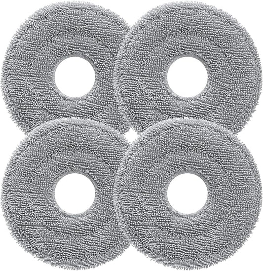 roborock Rotating Mop Cloth for Saros 10R & Saros Z70 Robot Vacuum Cleaner, 4PCS High-Absorbency Microfiber, 200 RPM Spinning Speed, 30 Water Flow Levels