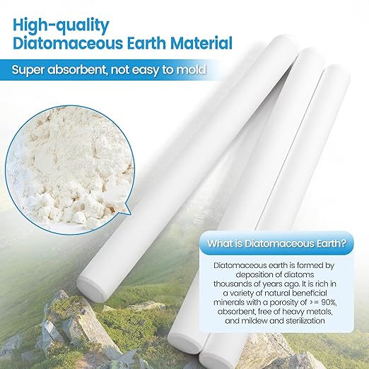 7 Pack Reusable Diatom Drying Stick - Quick Moisture Absorber, Multi-Purpose Humidity Control Dehumidifier Smooth Moisture Cleaner for Silicone Toys, Bathroom, Closet
