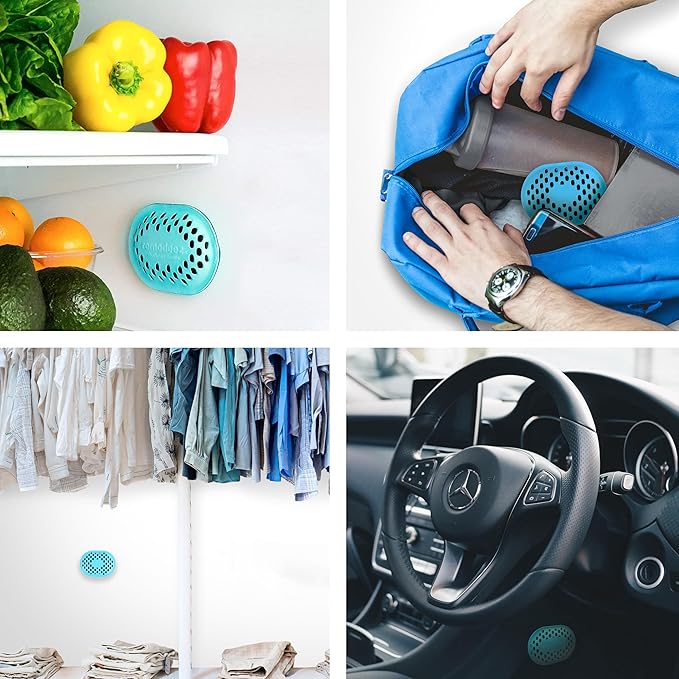 Remodeez Deodorizer and Odor Eliminator, Made From Natural Renewable Coconut Shell Charcoal, Natural Air Fresheners, Moisture & Odor Absorber for Home and Small Spaces