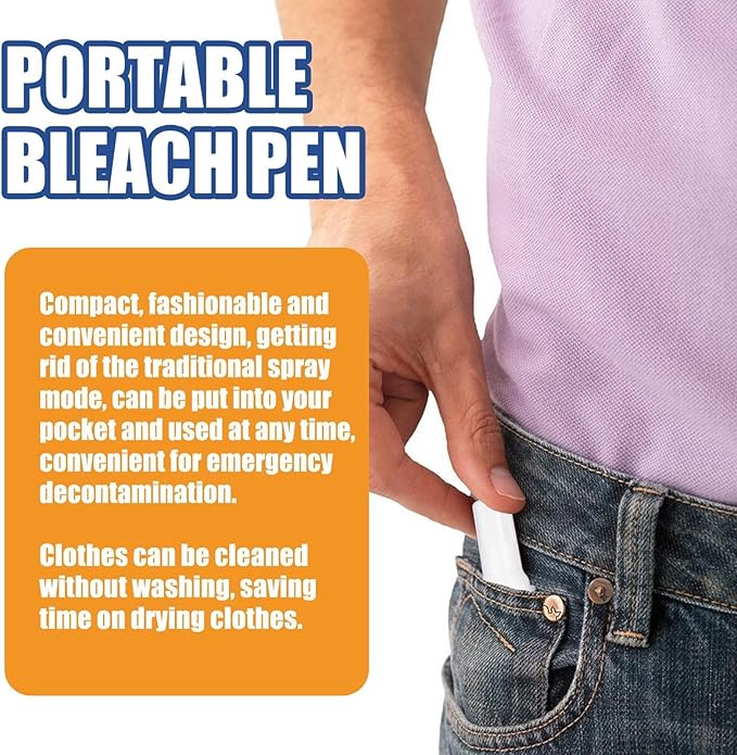 Generic Clothes Stain Remover - Bleach For Clothing | Stain Remover Liquid | Lightweight Travel Stain Remover Bleach | Multipurpose Spott Remover For Coffee Stains Oil Stain