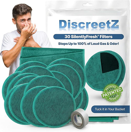Gas pads absorb odors & sound, activated charcoal odor absorber flatulence pads, bad gas relief for adults, silence sound, women & men charcoal odor absorber underwear pads for buttocks. 30-Count S-30