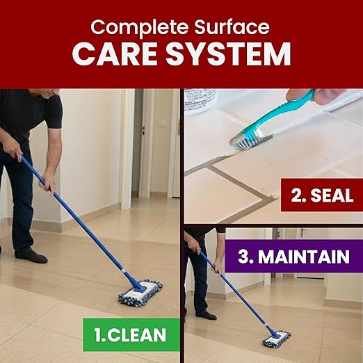 MODERN STONE TECHNOLOGIES® Color Sealer – Matches Custom® Grout Colors- Restores/Changes & Stainproofs Grout Color | Water-Based, Non-Toxic, Easy to Use | for Ceramic Tiles | #381 Bright White