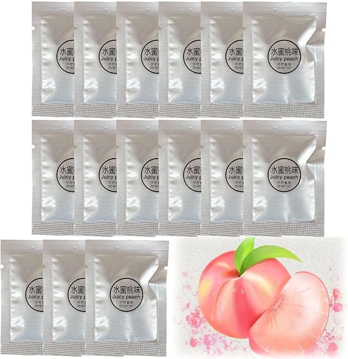 15 Pack Car Air Vent Clip Freshener Refills Solid Fragrance Replacement Pads, Long Lasting Air Freshener for Car Accessories for Women Men (Peach)