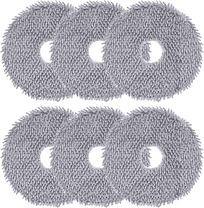 6 Pack 405/505 Replacement Mop Pads for iRobot Roomba Plus 405/505 Combo Robot Vacuum Cleaner, Washable & Reusable Microfiber Mop Cloths