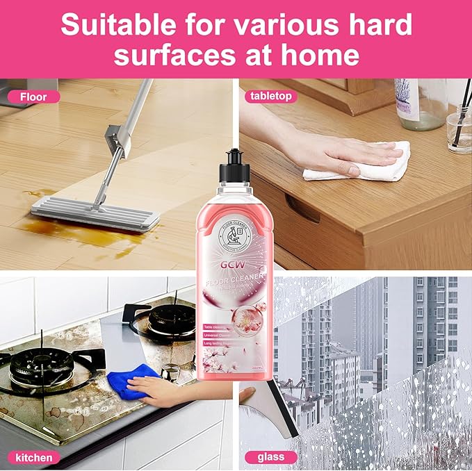 All Purpose Multipurpose Floor Cleaner For Mopping Apply To Hardwood Granite Vinyl and Tile, Ph Neutral MultiSurface Mop Stain Cleaning Solution,Suitable For Kitchen And Bathroom Cleaner Refill Liquid