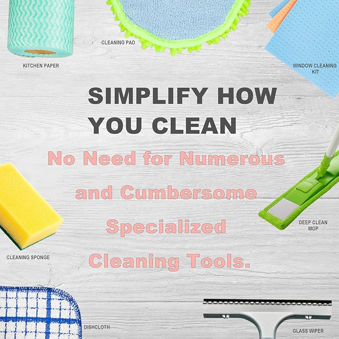 Enviro Cleaning Cloth(Pink), Quality Replacement for Norwex Enviro Cloth, Basic Package, for Cleaning Home, car, Restaurant, bar, Hotel Office. Only Water is Needed to Complete The Cleaning