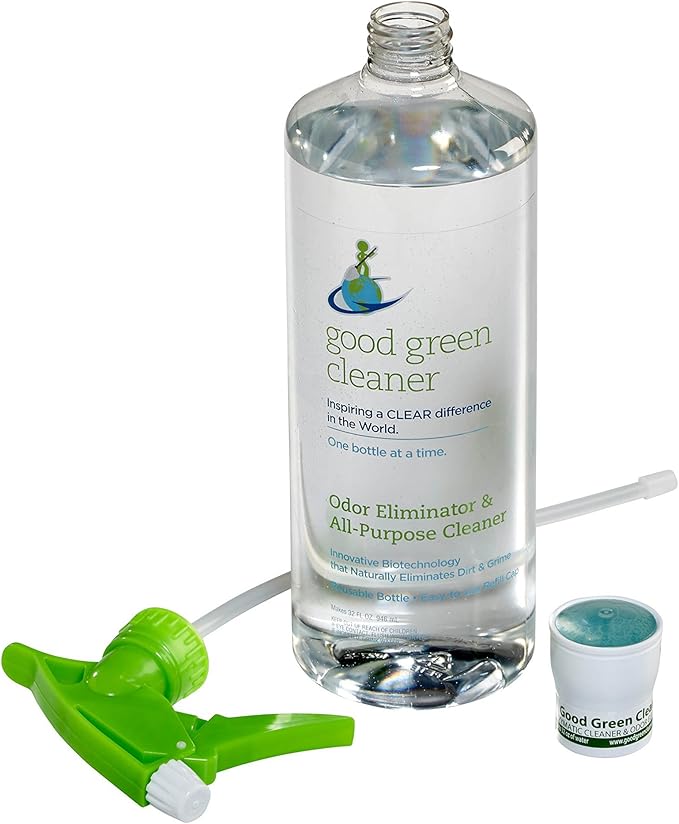Odor Eliminator & All Purpose Cleaner Starter Set | 32 ounce, Reusable, Eco Spray Bottle | USDA Bio-Preferred Certified/Bio-Degradable | Includes 1 Pod