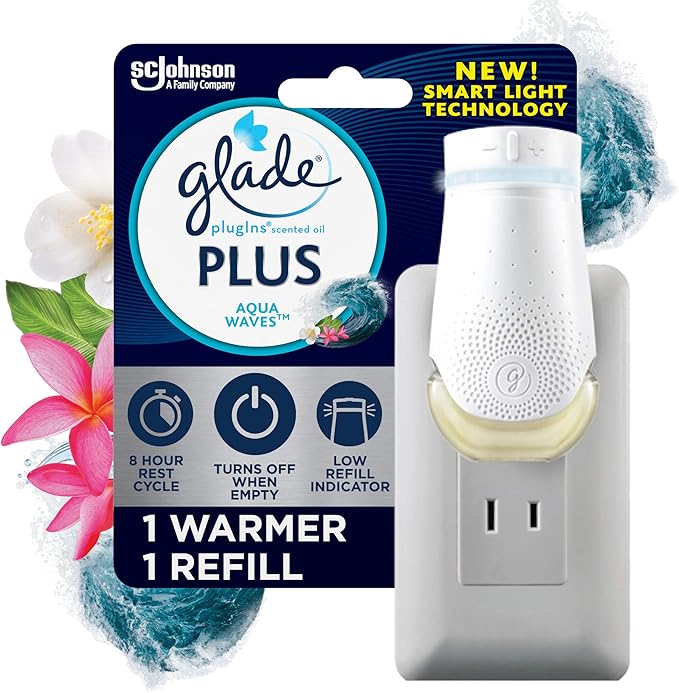 Glade PlugIns Refills Air Freshener, Scented and Essential Oils for Home and Bathroom, Rose & Bloom, 3.35 Fl Oz, 5 Count