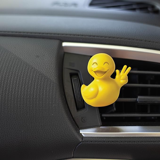Little Duck 96633 Spring Rain Car Air Freshener Vent Clip Provides Long-Lasting Freshness in a Compact Design, Fights Odors for up to 45 Days, Fun Car Odor Eliminator, Non-Toxic, Pack of 1