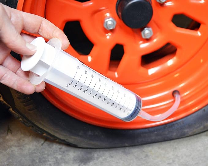 TireJect Off-Road 5-in-1 Flat Tire Protection Kit with Sealant Injector (40oz Compact Tractor Kit)