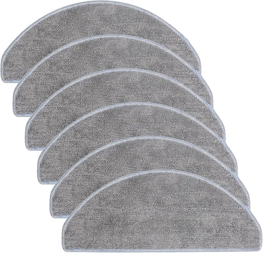 6 Pack Mop Cloth Compatible with iRobot Roomba Combo Essential Y0140 Y0110 Y0540 Q0520, 105/104 Combo Robot Vacuum Cleaner, Microfiber Washable Mop Pad Replacement Accessories Parts