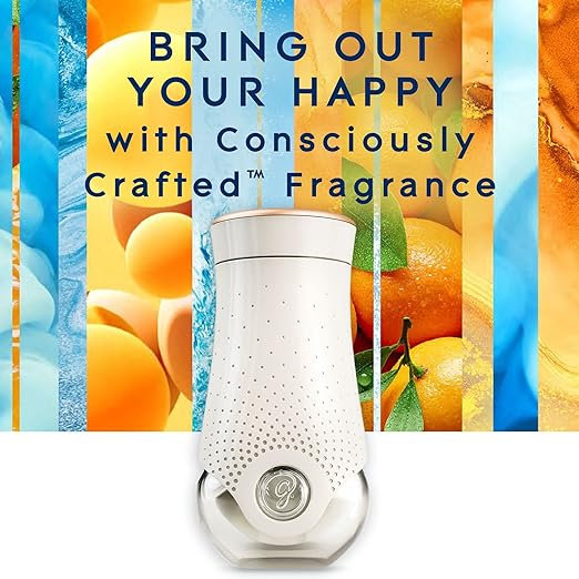 Glade PlugIns Refills Air Freshener Starter Kit with Warmers and Refills (Coastal Sunshine Citrus, Exotic Tropical Blossoms)