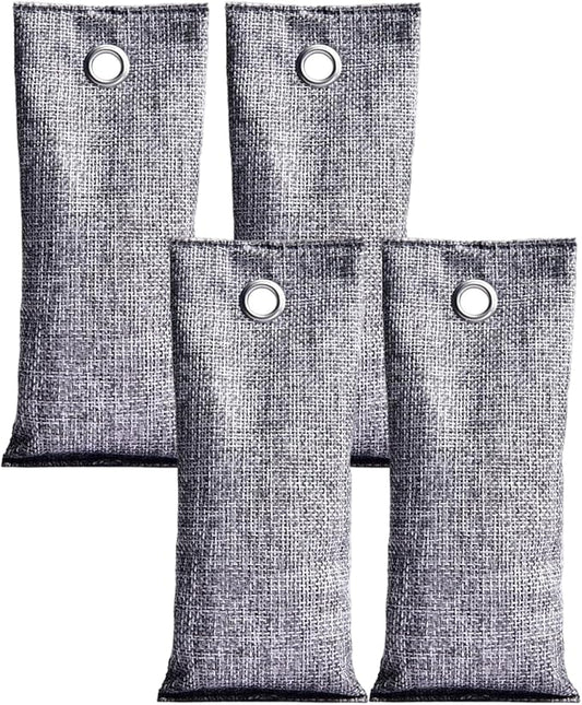 Activated Charcoal Odor Absorber Natural Bamboo Charcoal Air Purifying Bags Air Freshener for Home Closet Car Office, 70g Activated Bags, Bamboo, Odor Absorber