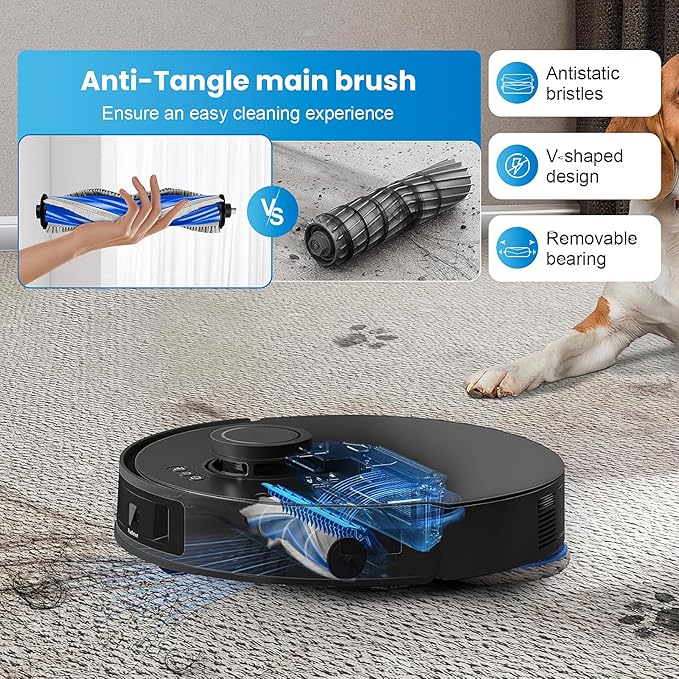 22 Pcs Accesories Kit for ECOVACS DEEBOT T30S / T30S PRO / T30S AI / T30S AI CARE Vacuum, Replacement Parts Include 1Rubber Brush, 4 Filters, 6 Pads, 6 T30S Dust Bag, 4 Side Brush and 1 Cleaning Tool