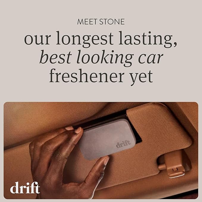 Drift Car Air Freshener - Stone Air Freshener - Car Odor Eliminator - Apple Picking Scent Starter Kit
