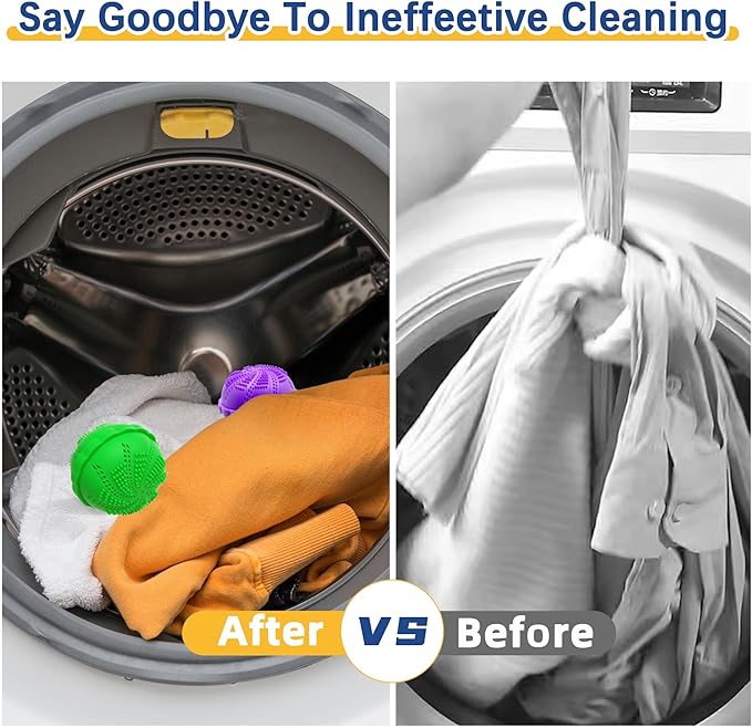 2PACK Laundry Balls Set Washer Ball for Super Washing Machine Laundry Ball Eco Friendly