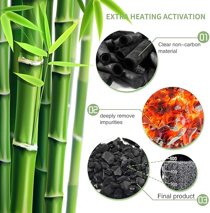 24 Pack Bamboo Charcoal Air Purifying Bag, Activated Charcoal Bags Odor Absorber, Moisture Absorber, Natural Car Air Freshener, Shoe Deodorizer, Odor Eliminators For Home, Pet, Closet