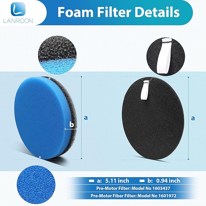 2998 Filter for Bissell 2998 Multiclean Lift-Off Pet Vacuum, Fit for Bissell 2998 2999 2849 3000 3057 2849 28524 2920 3059 3399 2852 3125W 31269 Vacuum, Part 1625641