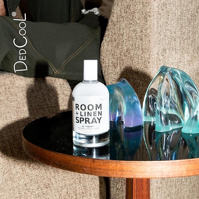 DedCool Room + Linen Spray | 01 Taunt | Natural Fabric & Linen Spray | Non-Toxic, Essential Oil Infused | Freshens Home, Bedding, Couch, Closet & Bath | 3 fl oz