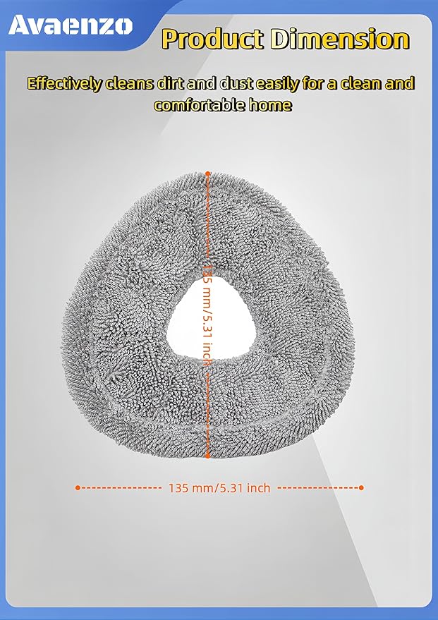 8 Pack Replacement Mop Pads Compatible with Narwal Freo X Z Ultra Z10 Freo Pro J3 J4 YJCC012 YJCC015 Microfiber Resuable Mop Cloth Robot Vacuum Cleaner Accessories, White and Grey