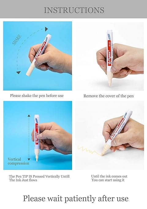 10 Pieces Tile and Wall Grout Color Pen - Repair and Refill Marker for Tiles, Floor, Kitchen, Bathroom (Black)