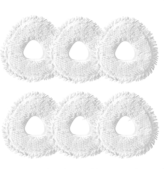 6 Pack Replacement Mop Pads Compatible with Narwal Freo Pro X Ultra Narwal Freo Z Ultra Z10 T10 J3 J4 J5 R10 Microfiber Resuable Mop Cloth Robot Vacuum Cleaner Accessories