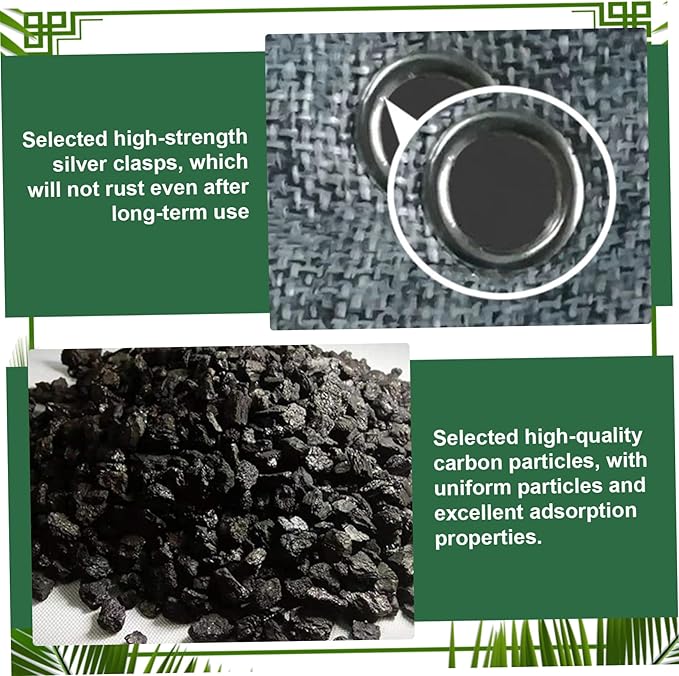 Activated Charcoal Odor Absorber Natural Bamboo Charcoal Air Purifying Bags Air Freshener for Home Closet Car Office, 70g Activated Bags, Bamboo, Odor Absorber