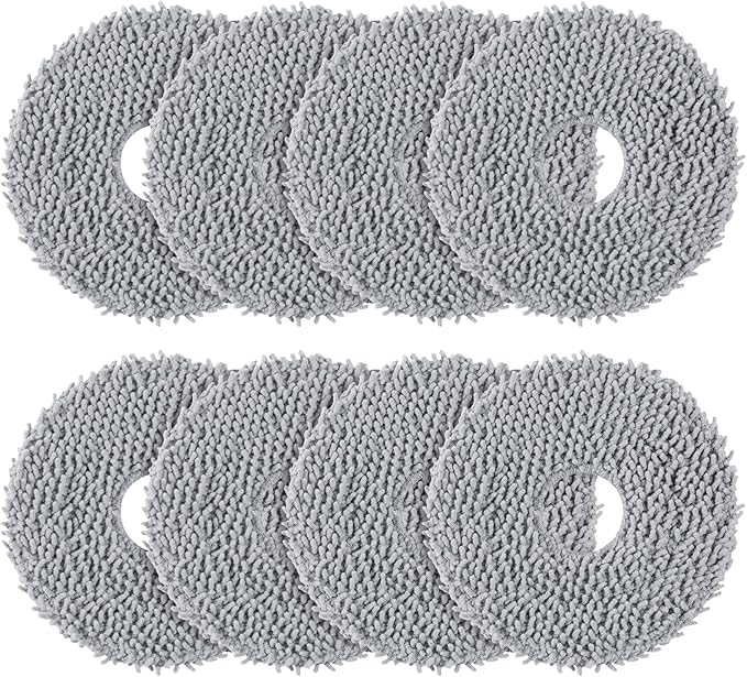 8 Pack Mop Pads for Qrevo QV 35A/ S5V/ Saros 10R/ CurvX/Edge S5A/ QV 35S/ Saros Z70/ Curv S5X/ Qrevo Slim/Qrevo MaxV/Qrevo Edge/Qrevo Curv/Qrevo S/Qrevo Pro/Qrevo Master Mop Cloth Replacement Parts