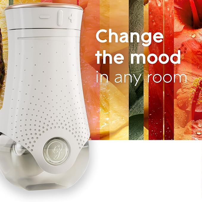 Glade PlugIns Refills Air Freshener Starter Kit, Scented and Essential Oils for Home and Bathroom, Hawaiian Breeze 3.35 Fl Oz, 1 Warmer + 5 Refills