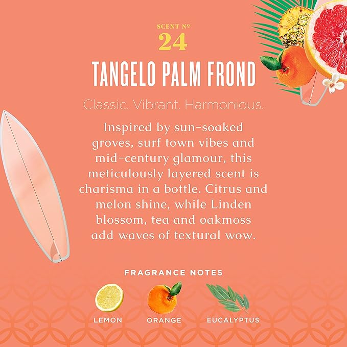 Caldrea Linen And Room Spray Air Freshener, Made With Essential Oils, Plant-Derived And Other Thoughtfully Chosen Ingredients, Tangelo Palm Frond Scent, 16 Fl Oz