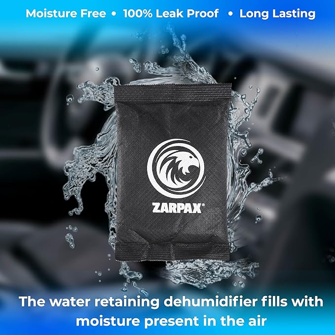 Dehumidifier Bags 18 oz/500g Pack of 2 - Rechargeable Moisture Absorber Bag - Car Dehumidifier, Storage, Gun Safe - Removes Excess Humidity - Microwave Reusable Desiccant