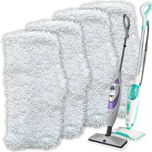 Flammi Steam Mop Pads for Shark S1000/S3101/S3250/SK Series SK410 SK435CO SK460 SK140 SK141 S3251 Steam Mop Replacement Pads, 4 Pack
